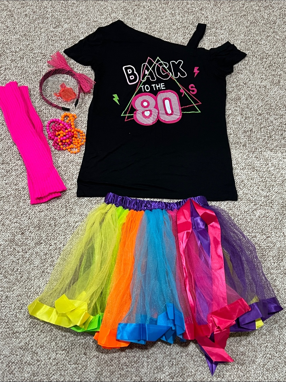 Woman’s 80’s colorful Halloween costume / size M
